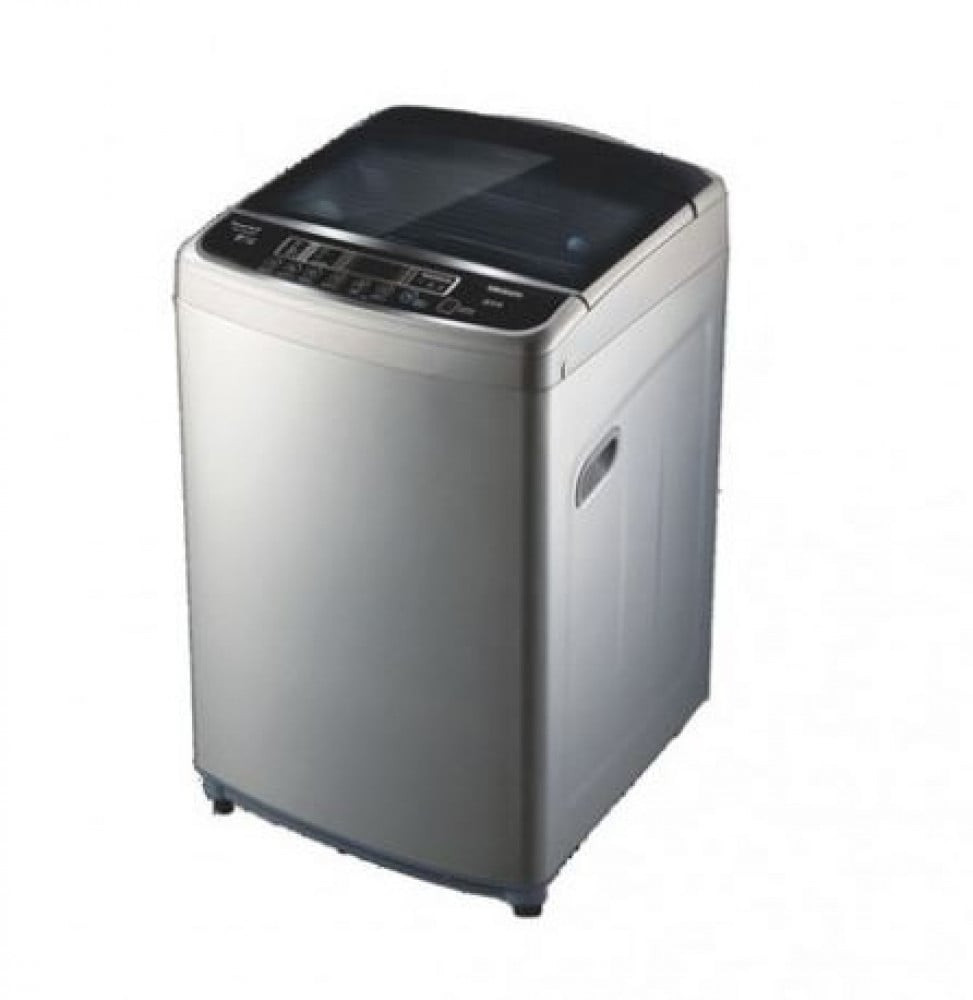 غسالة فيشر فتحة علوية 12 كيلو حوض ستانلس ستيل دفع الماء داخل الحوض في 3 جهات دوران الماء بالحوض في اتجاهات مختلفة قفل تحكم فضي موديل-FAWMT-E12SBN