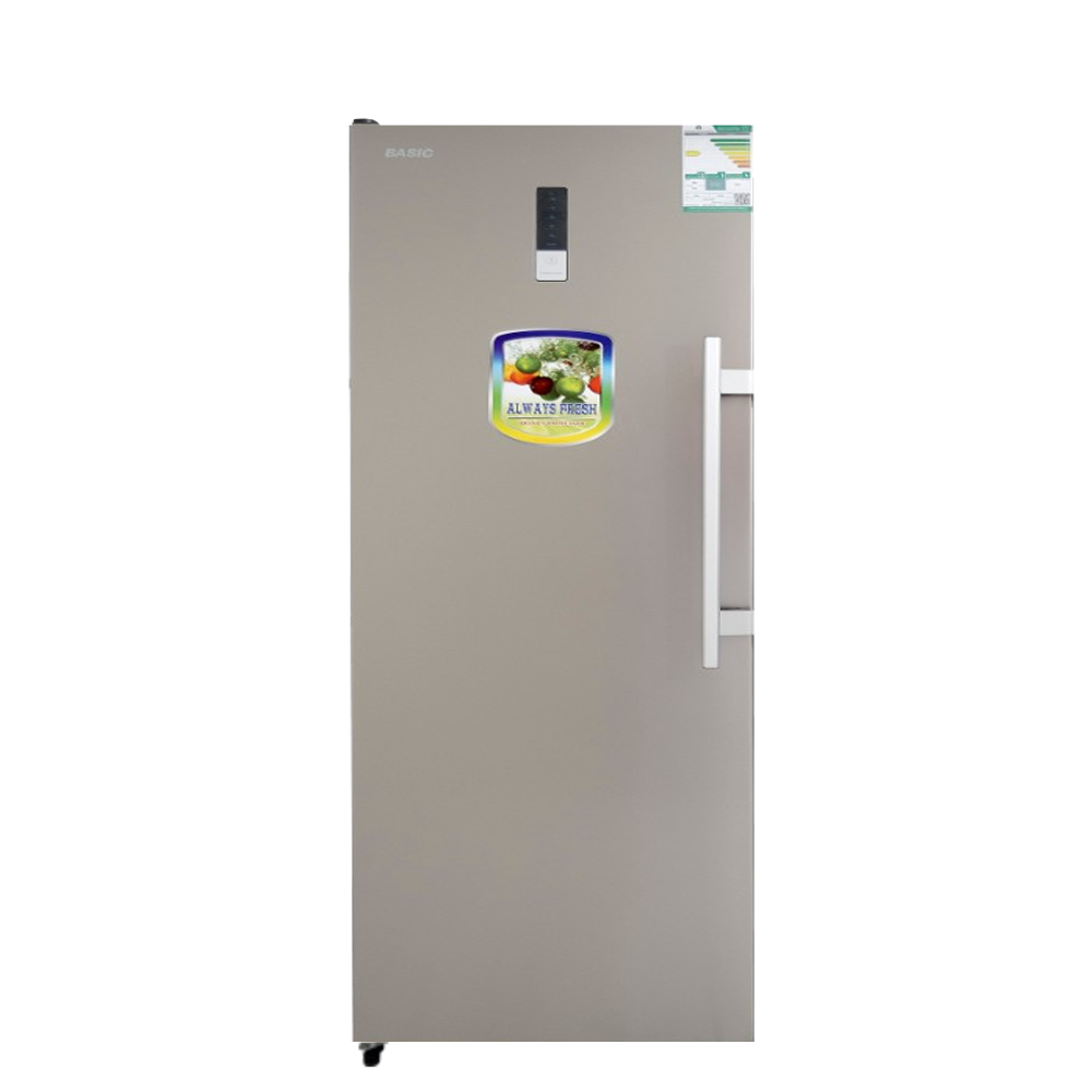 فريزر رأسي بيسك 9.2قدم، 260لتر، باب واحد، فضي - BUFS-338SW